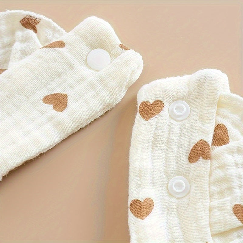 6pcs Baby Muslin Bibs Drool Bibs Bandana Ruffle Soft Cotton for Newborn Baby Infants Girl Teething Toddlers Boy