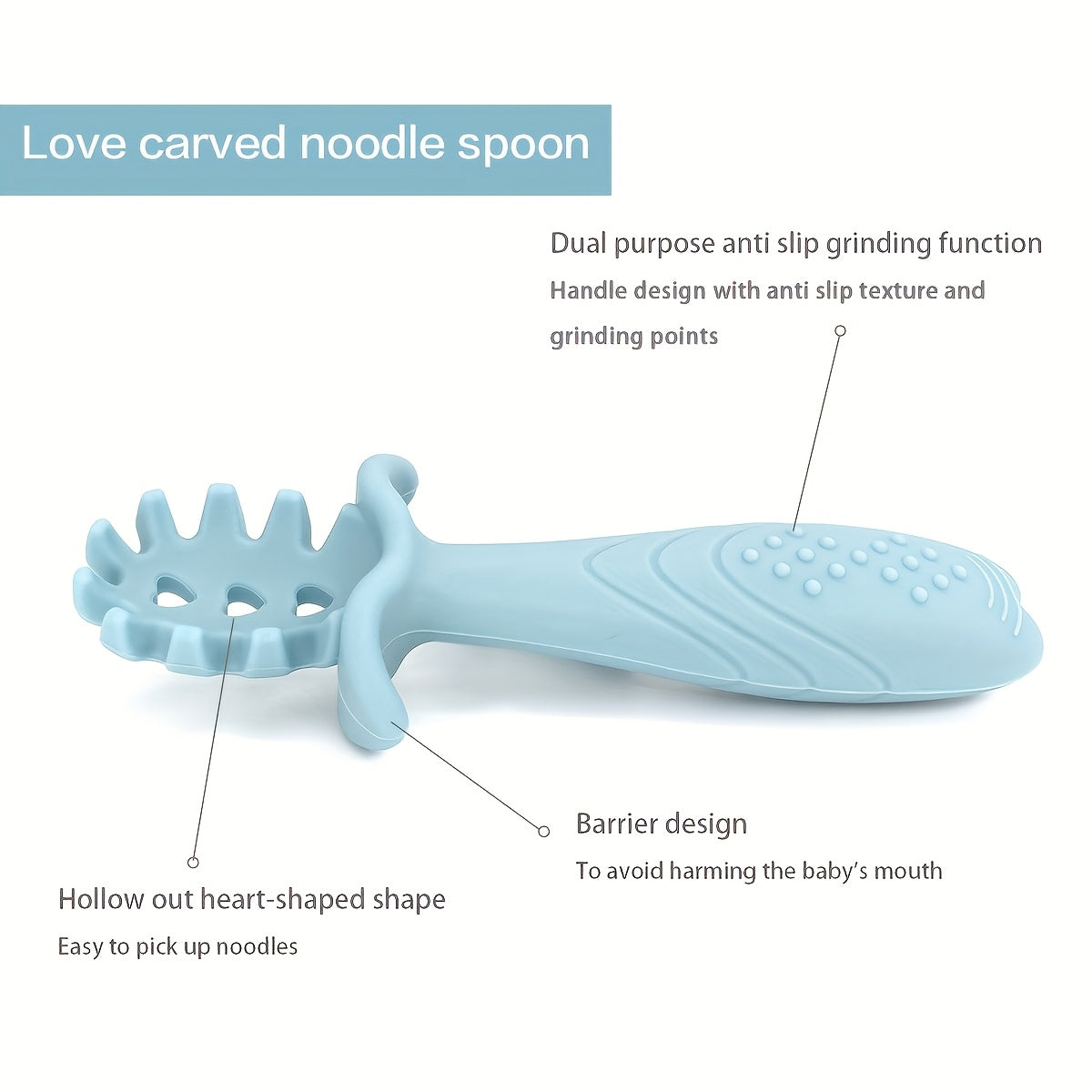 3pcs Silicone Feeding Spoons - 3 different shapes Youngsters spoons, 3pcs Soft Silicone Feeding Set for - Food Grade Spoon and Fork in Pastel colors (Cream, Pink, Green, Blue) - Safe & Durable tableware with textured grip, Silicone Feeding Set