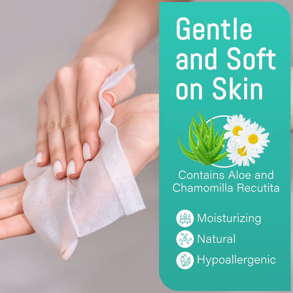 3\u002F6 Packs LotFancy Extra Large Flushable Wet Wipes | Thickened Butt Wipes, 144\u002F288 Wipes, Septic & Sewer Safe, Quick-Dispersing, No Alcohol, Plant-Based Fibers - Personal & Household Cleaning Wipes