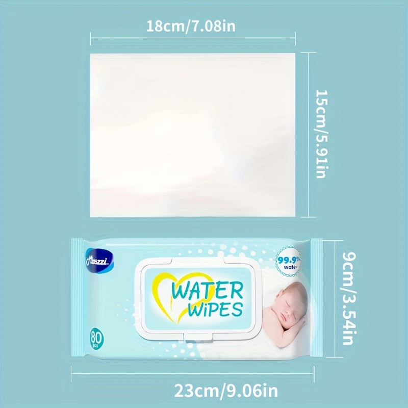 MIOSZZI Baby Wet Wipes 99.9% EDI Pure Water No Fluorescent Agent Zero Additives for Sensitive Skin Newborn Can Use Aloe Vera Extrat Take Care Of Baby Skin Clean Baby Hand & Mouth Water Wipes Kids Cleansing Wipes Large Packing for Family Use