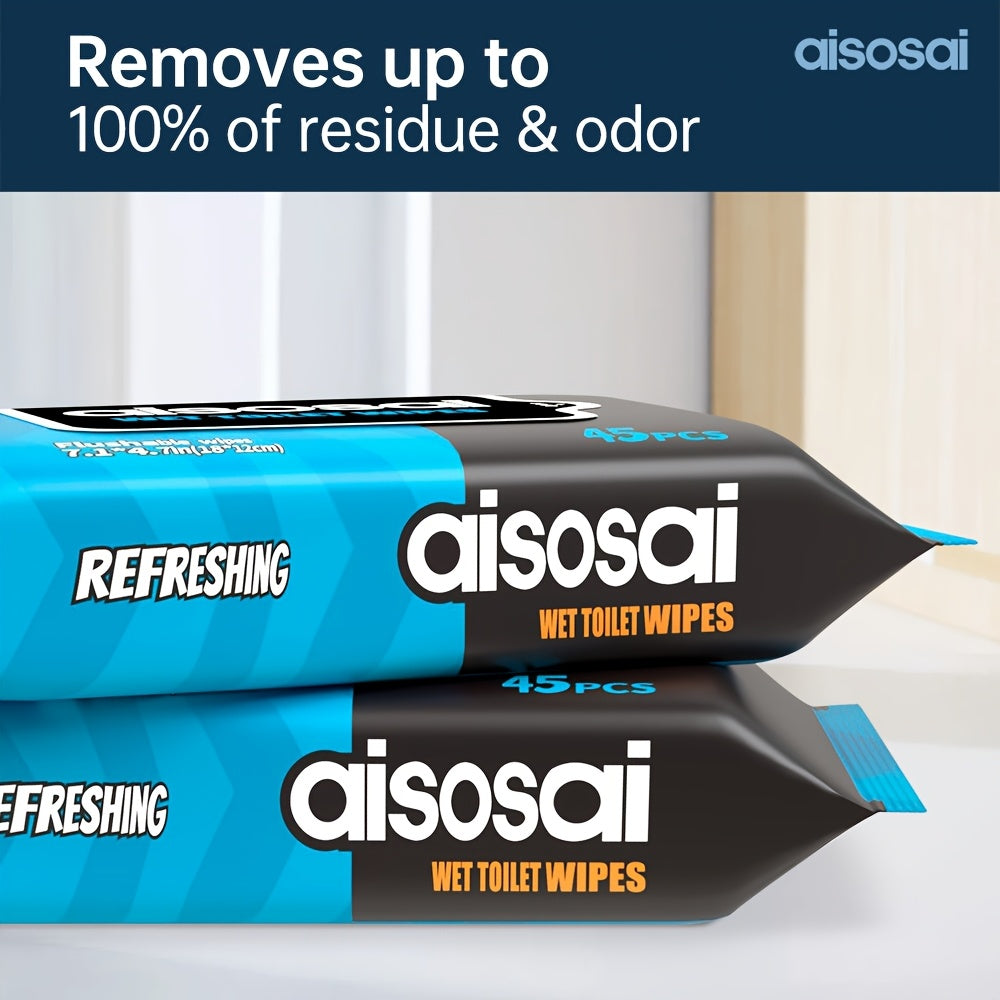 Flushable Wet Wipes Adult, 2\u002F6packs lushable Extra Lager Wipes for Adult Wet Wipes, Portable Packaging\u002F Family Size, Unscented Toilet Wipes, No Alcohol, Septic And Sewer Safe, Outdoor Camping Available